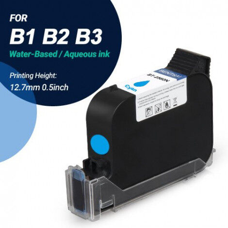 BENTSAI BT-2561N Cyan Original Water-Based Water-Soluble Ink Cartridge - 1 Pack